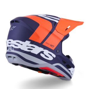 CASCO ALPINESTAR S-M7 CORE ORANGE BLUE MATT