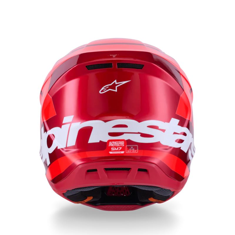 CASCO ALPINESTAR S-M7 CORE RED GLOSSY
