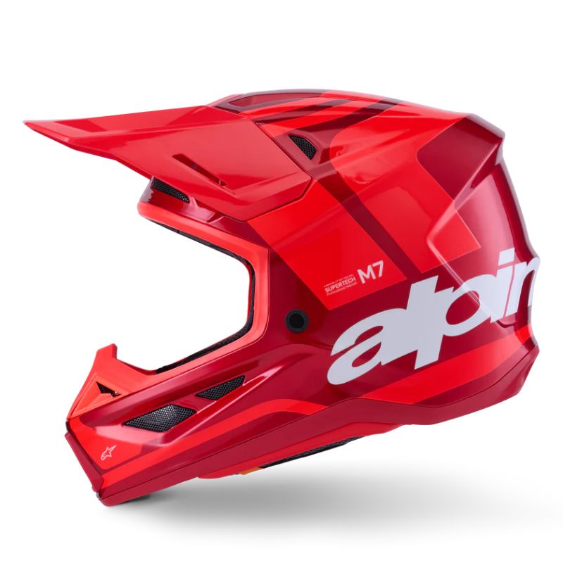 CASCO ALPINESTAR S-M7 CORE RED GLOSSY
