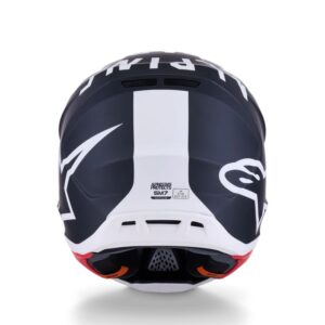 CASCO ALPINESTAR S-M7 DASHER BLACK WHITE MATT