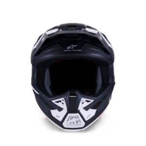 CASCO ALPINESTAR S-M7 DASHER BLACK WHITE MATT