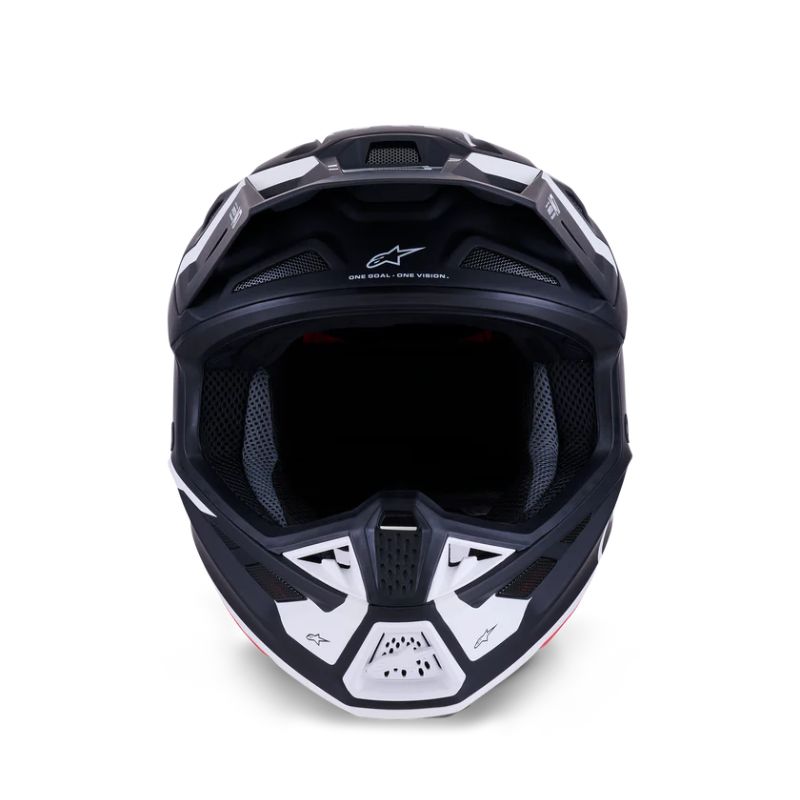 CASCO ALPINESTAR S-M7 DASHER BLACK WHITE MATT
