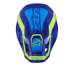 CASCO ALPINESTAR S-M7 DEED BLUE YELLOW FLUO GLOSS