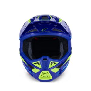 CASCO ALPINESTAR S-M7 DEED BLUE YELLOW FLUO GLOSS