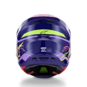 CASCO ALPINESTAR S-M7 DEED PURPLE PINK GLOSSY