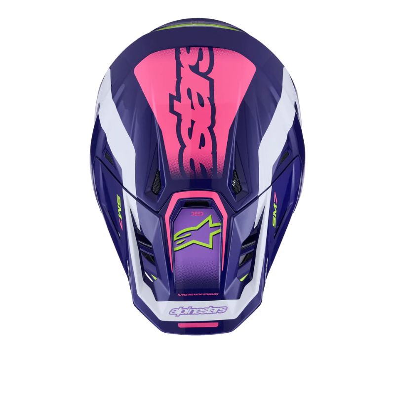 CASCO ALPINESTAR S-M7 DEED PURPLE PINK GLOSSY