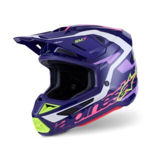 CASCO ALPINESTAR S-M7 DEED PURPLE PINK GLOSSY