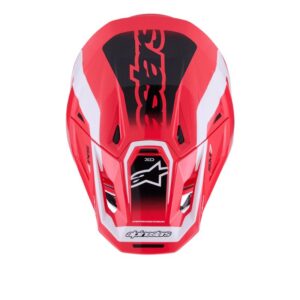 CASCO ALPINESTAR S-M7 DEED RED BLACK WHITE GLOSSY