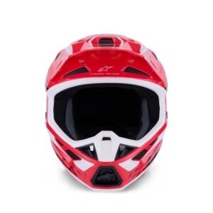 CASCO ALPINESTAR S-M7 DEED RED BLACK WHITE GLOSSY