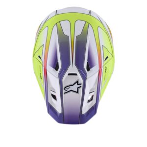 CASCO ALPINESTAR S-M7 FUSE WH YELLOW FLUO PURPLE GLOSSY
