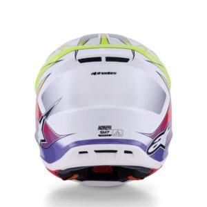 CASCO ALPINESTAR S-M7 FUSE WH YELLOW FLUO PURPLE GLOSSY
