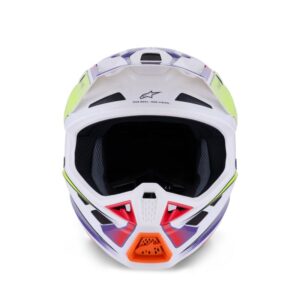 CASCO ALPINESTAR S-M7 FUSE WH YELLOW FLUO PURPLE GLOSSY