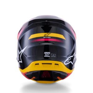 CASCO ALPINESTAR S-M7 RISE BLACK YELLOW PINK GLOSSY