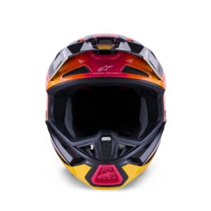 CASCO ALPINESTAR S-M7 RISE BLACK YELLOW PINK GLOSSY