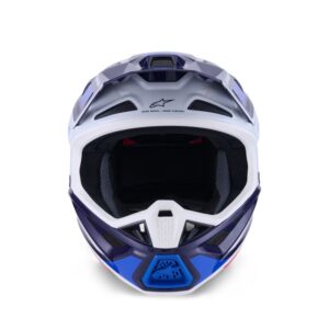 CASCO ALPINESTAR S-M7 RISE BLUE WHITE GLOSSY