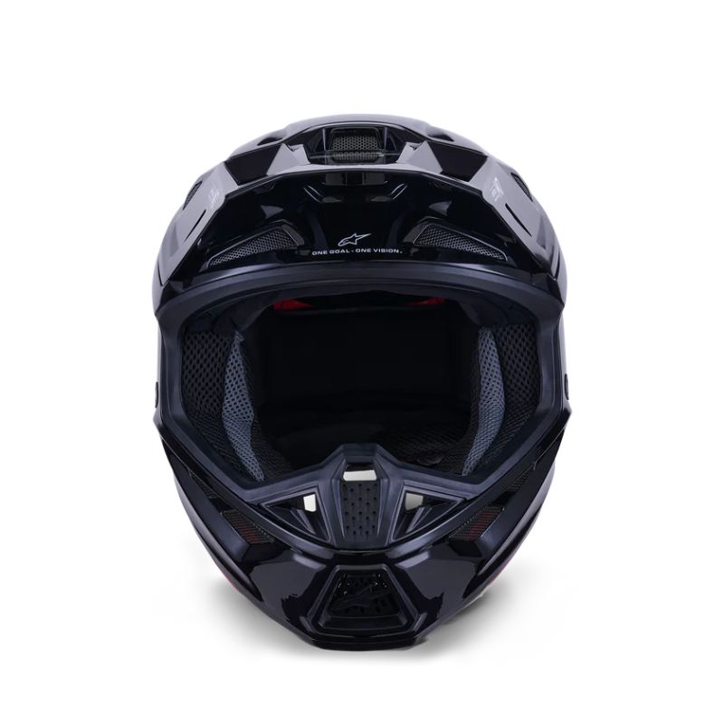 CASCO ALPINESTAR S-M7 SOLID BLACK GLOSSY