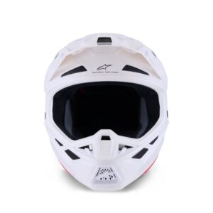 CASCO ALPINESTAR S-M7 SOLID WHITE GLOSSY
