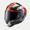 CASCO ALPINESTAR SUPERTECH R10 ELEMENT BLACK BARBON BRIGHT RED WHITE GLOSSY