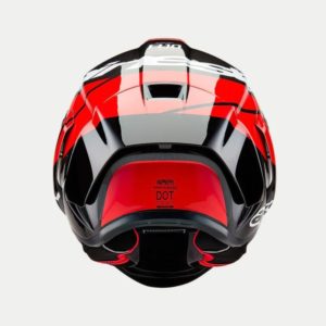 CASCO ALPINESTAR SUPERTECH R10 ELEMENT BLACK BARBON BRIGHT RED WHITE GLOSSY