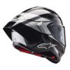 CASCO ALPINESTAR SUPERTECH R10 ELEMENT BLACK CARBON SILVER BLACK GLOSSY - Imagen 2