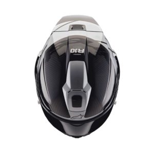 CASCO ALPINESTAR SUPERTECH R10 ELEMENT BLACK CARBON SILVER BLACK GLOSSY