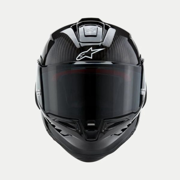 CASCO ALPINESTAR SUPERTECH R10 SOLID NEGRO CARBON