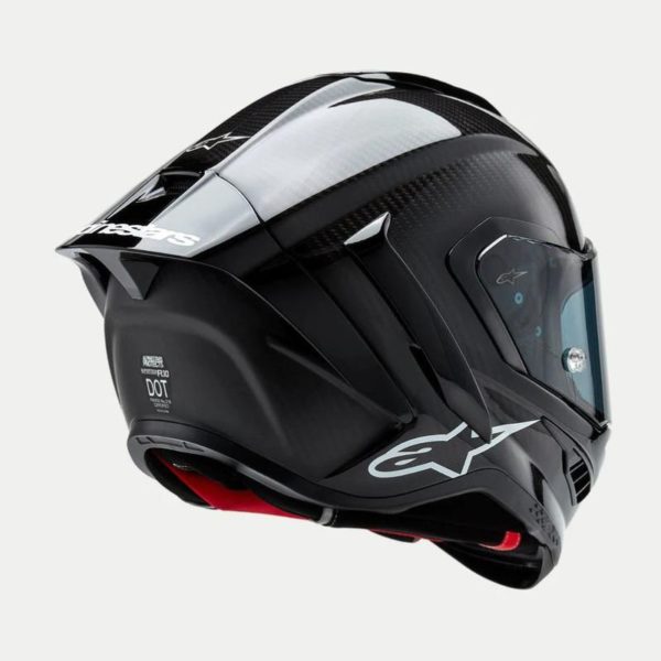 CASCO ALPINESTAR SUPERTECH R10 SOLID NEGRO CARBON