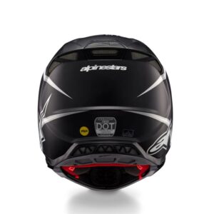 CASCO ALPINESTAR SUPERTECH S-M10 AMPRESS BLACK WHITE MATT