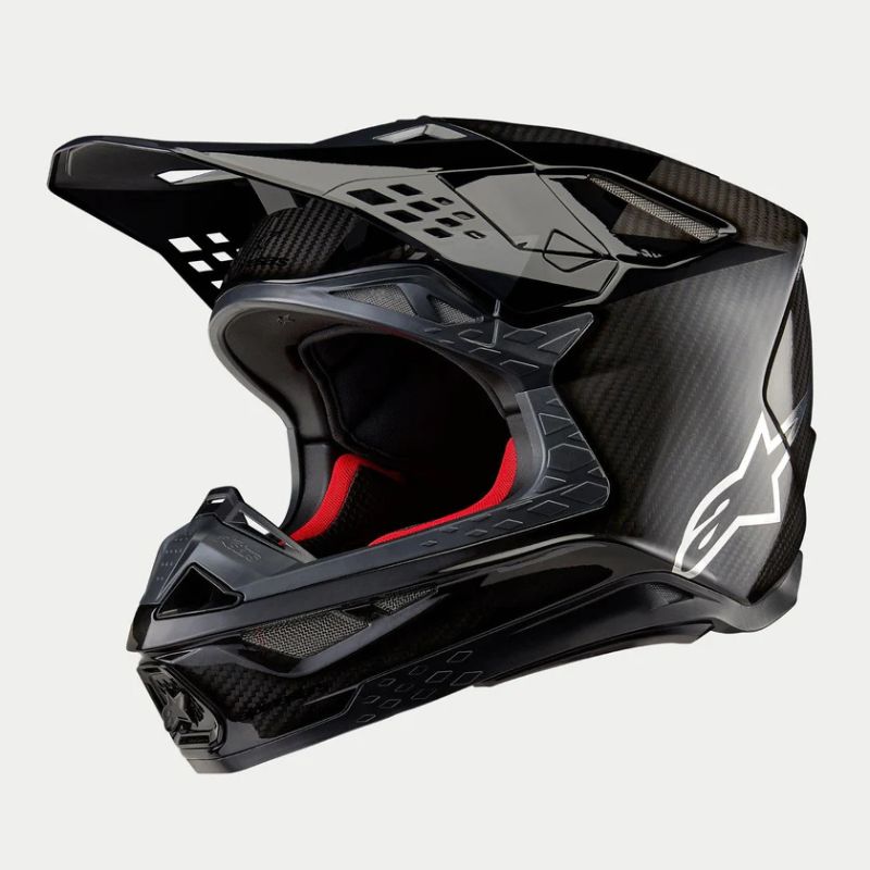 CASCO ALPINESTAR SUPERTECH S-M10 FAME BLACK CARBON M&G