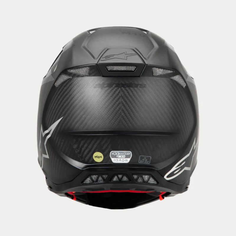 CASCO ALPINESTAR SUPERTECH S-M10 FAME BLACK CARBON M&G