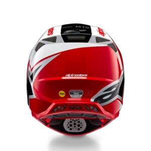 CASCO ALPINESTAR SUPERTECH S-M10 UNITE RED WHITE GLOSSY