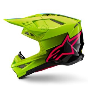 CASCO ALPINESTAR SUPERTECH S-M10 UNITE YELLOW FLUO BLACK DIVA PINK GL