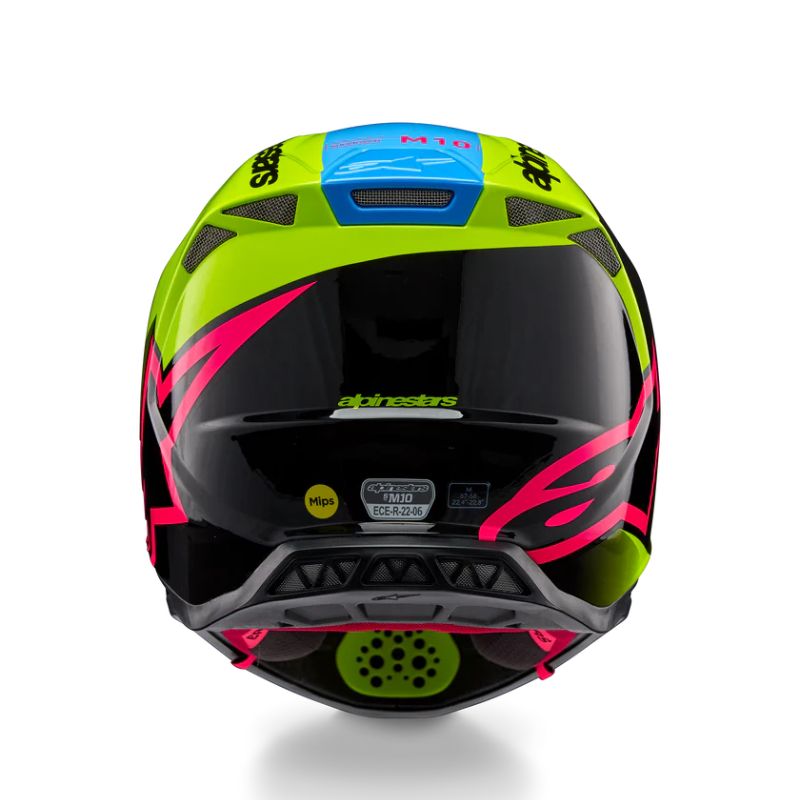 CASCO ALPINESTAR SUPERTECH S-M10 UNITE YELLOW FLUO BLACK DIVA PINK GL