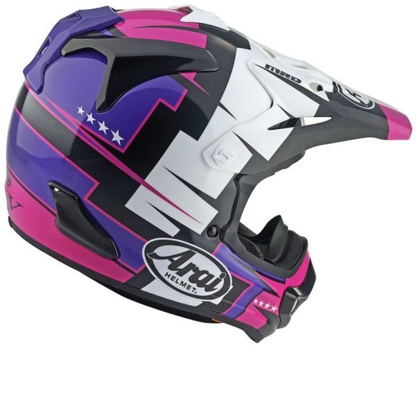 Casco ARAI MX-V EVO Battle  Morado