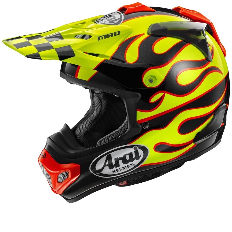 Casco ARAI MX-V EVO Flame Yellow