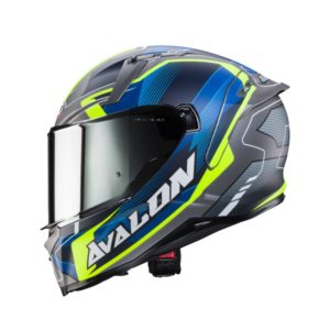 Casco Caberg AVALON X OPTIC MATT GREY/BLUE/YELLOW FLUO