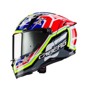 Casco Caberg AVALON X TRACK BLACK/YELLOW FLUO/RED FLUO/BLUE