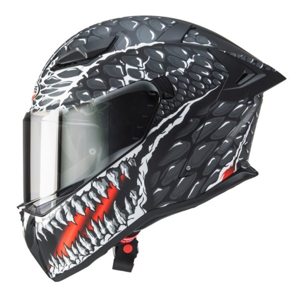 Casco Caberg DRIFT EVO II CROK MATT BLACK/ANTHRACITE/RED