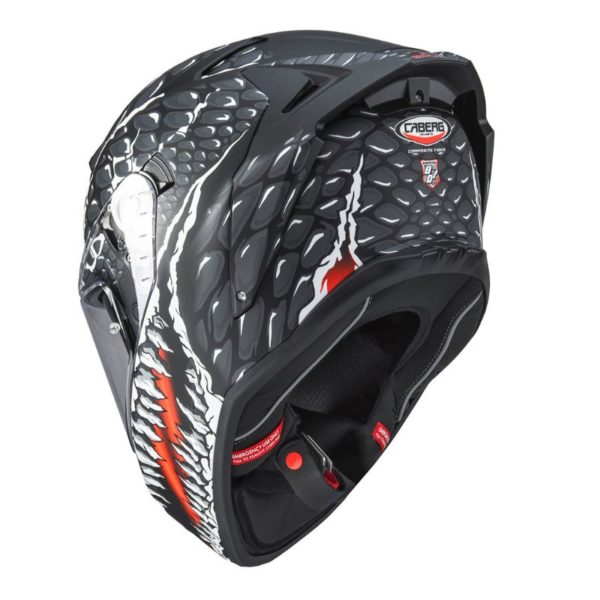 Casco Caberg DRIFT EVO II CROK MATT BLACK/ANTHRACITE/RED