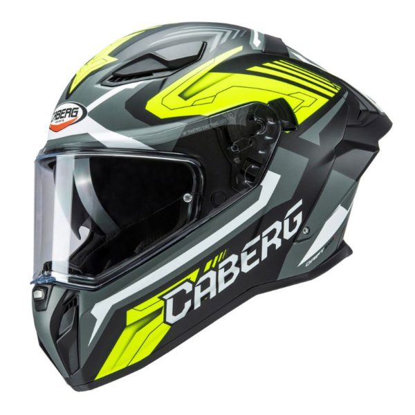 Casco Caberg DRIFT EVO II JARAMA MATT BLACK/GREY/YELLOW FLUO