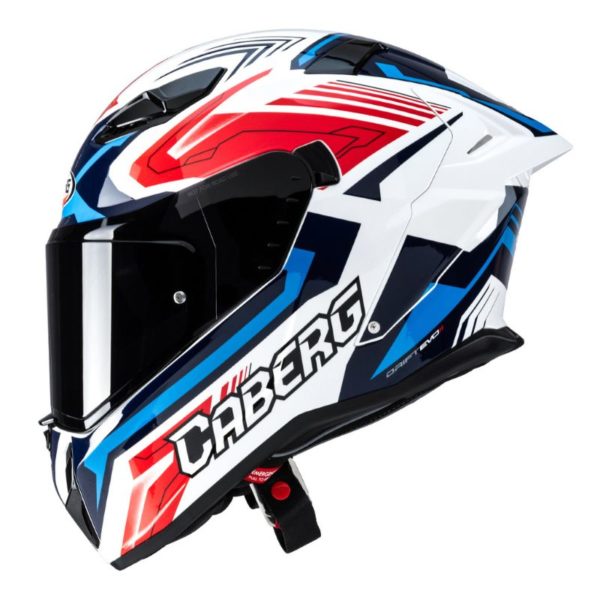 Casco Caberg DRIFT EVO II JARAMA WHITE/RED/BLUE