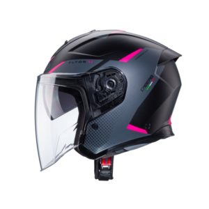 Casco CABERG FLYON II BOSS MATT BLACK/GREY/FUCHSIA