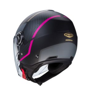 Casco CABERG RIVIERA V4X GEO MATT BLACK/FUCHSIA/ANTHRACITE