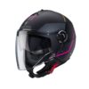 Casco CABERG RIVIERA V4X GEO MATT BLACK/FUCHSIA/ANTHRACITE