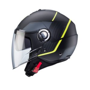 Casco CABERG RIVIERA V4X GEO MATT BLACK/YELLOW FLUO/ANTHRACITE