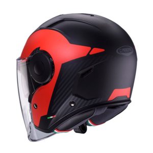 Casco CABERG SOHO MILANO MATT BLACK/RED