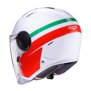 Casco CABERG SOHO ZEPHYR WHITE/RED/GREEN