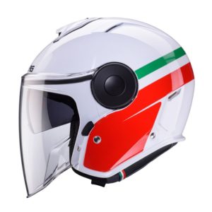 Casco CABERG SOHO ZEPHYR WHITE/RED/GREEN