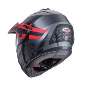 Casco CABERG TOURMAX X SARABE MATT GUN METAL/BLACK/RED