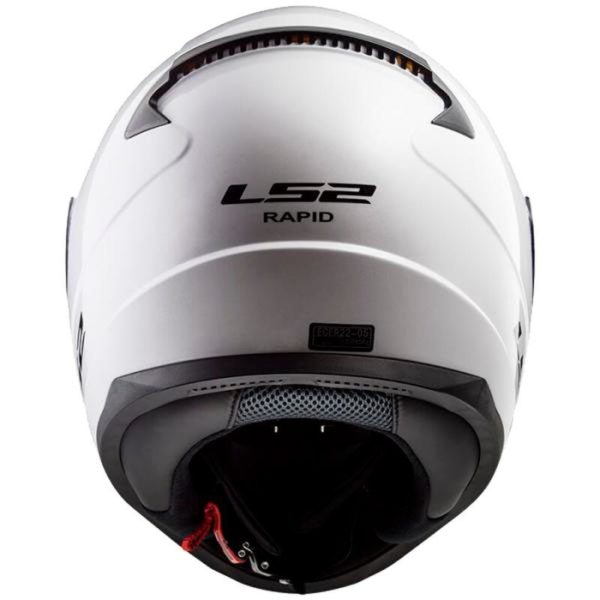 CASCO LS2 FF353 RAPID MINI SINGLE MONO GLOSS WHITE